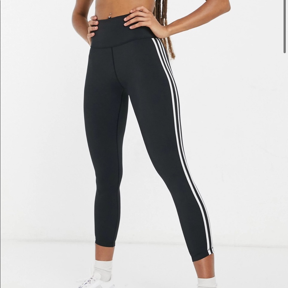 Adidas training 3 stripe legging